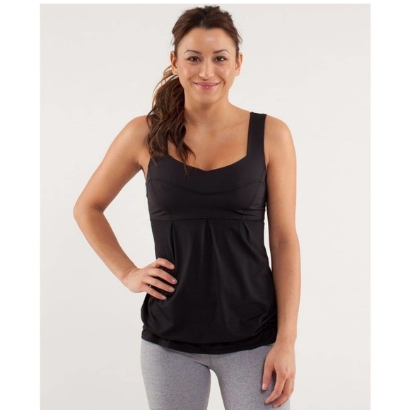 Black Run Tame Tank with Drawstring Hem Women’s 4 Lululemon Top - Picture 11 of 11